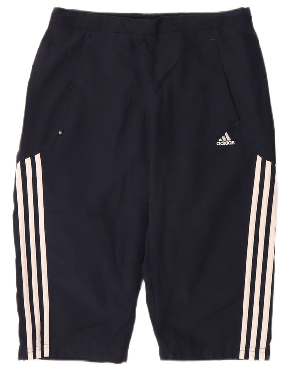 Damskie spodenki sportowe Adidas Bermudy UK 12 Średni granatowy poliester