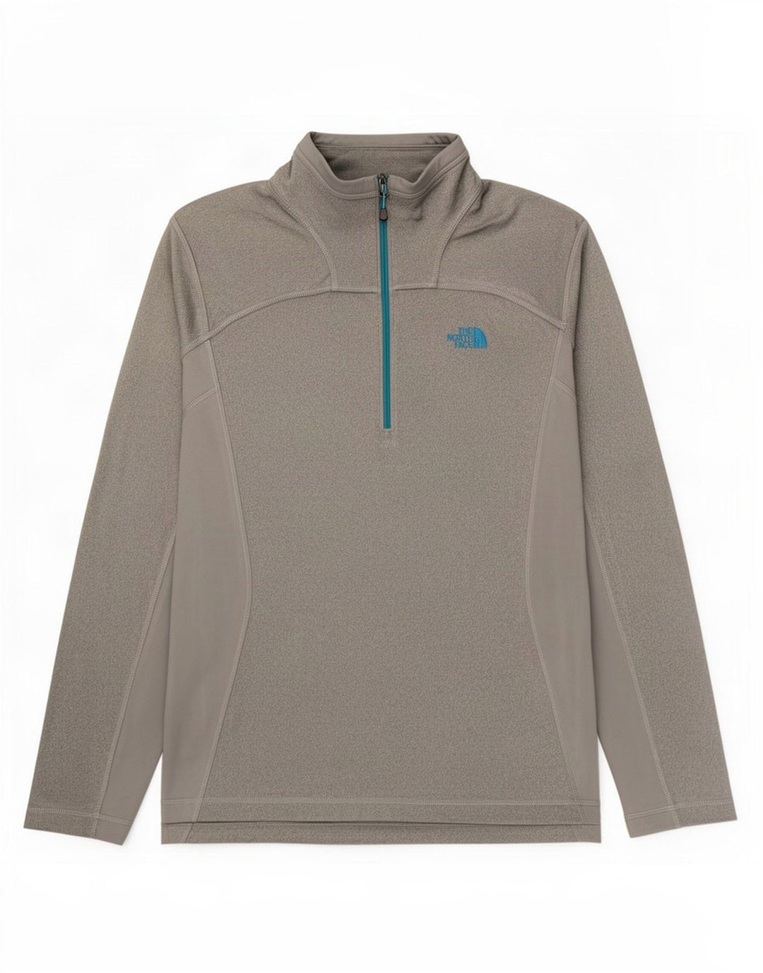 Męski dres The North Face z zamkiem błyskawicznym, średnioszary, nakrapiany