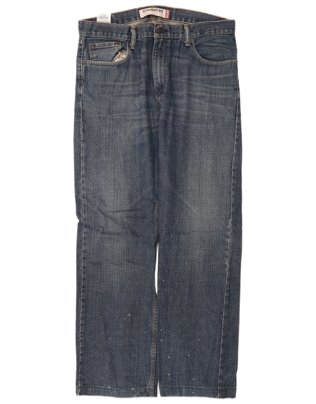 Męskie jeansy Levi's 505 Straight W34 L32 Niebieskie bawełniane