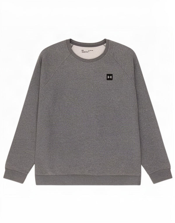 Under Armour Mens Loose Fit Sweatshirt Jumper XL Grey Cotton