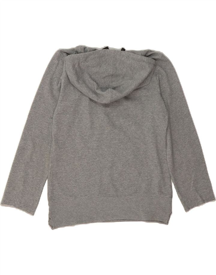 CHAMPION Womens Graphic Hoodie Jumper UK 12 Medium Grey Vintage Champion and Second-Hand Champion from Messina Hembry 