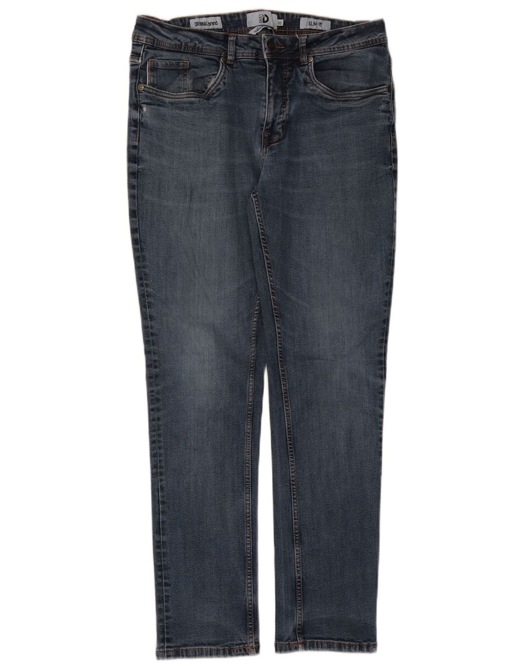 Dack's Męskie jeansy slim IT 52 XL W36 L30 Niebieskie bawełniane