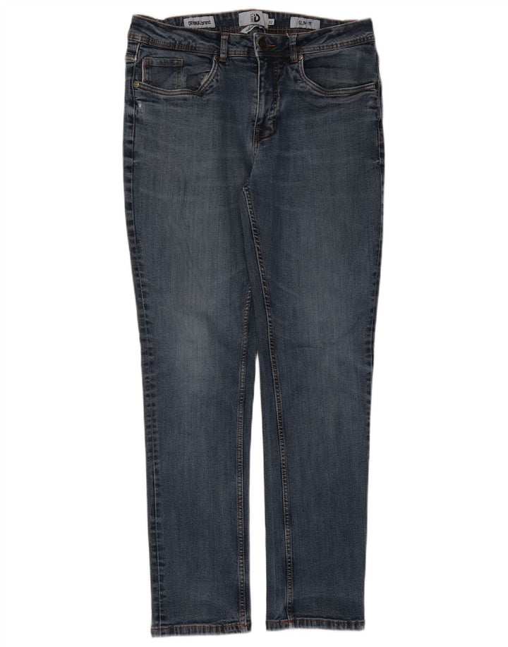 Dack's Męskie jeansy slim IT 52 XL W36 L30 Niebieskie bawełniane