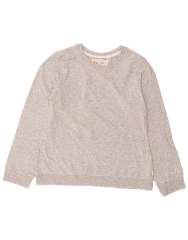 Damska bluza Saltrock Sweter UK 10, mała, szara, nakrapiana bawełna
