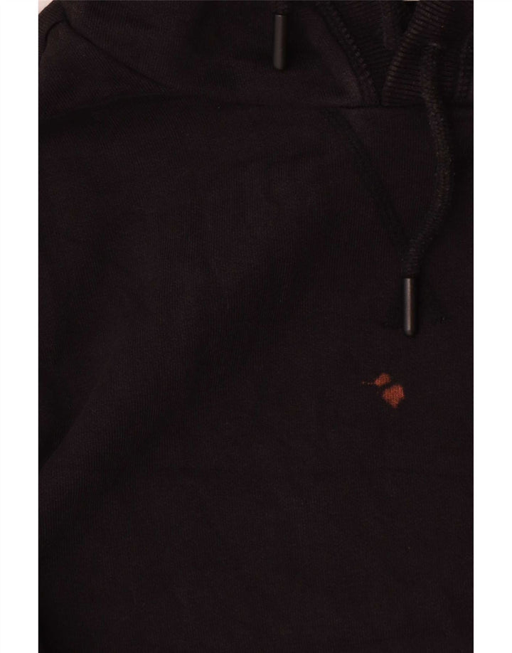 Penguin Męski sweter z kapturem, mały, czarny, bawełniany