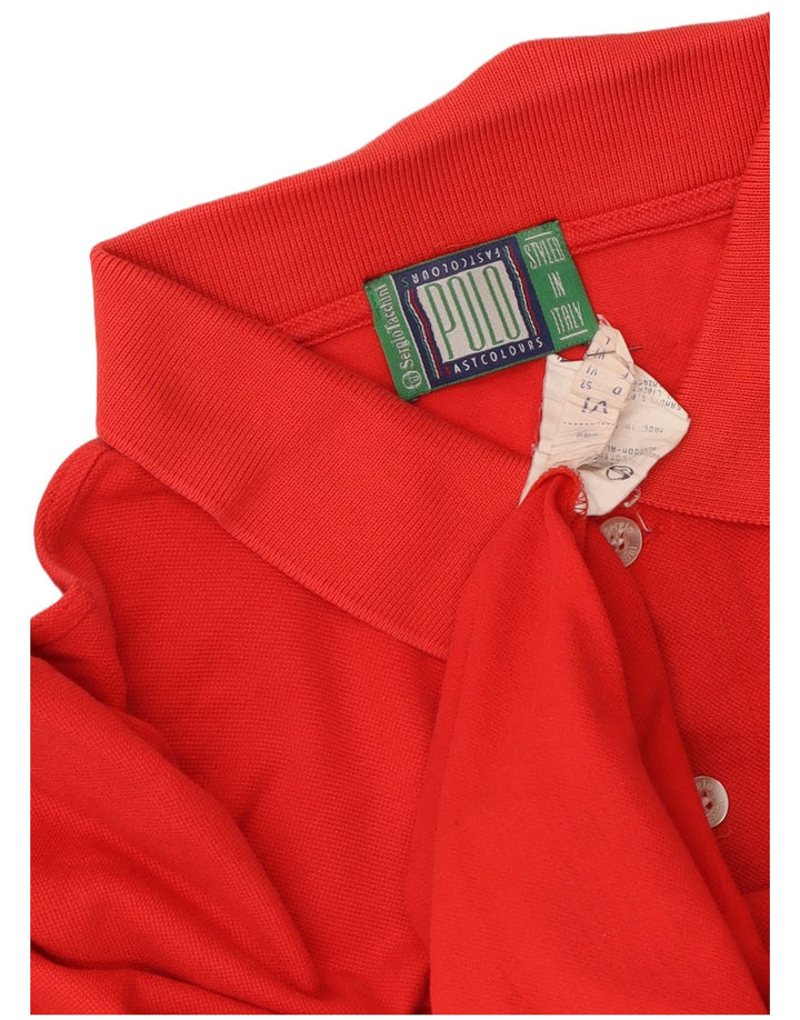 Męska koszulka polo Sergio Tacchini, duża, czerwona, bawełniana