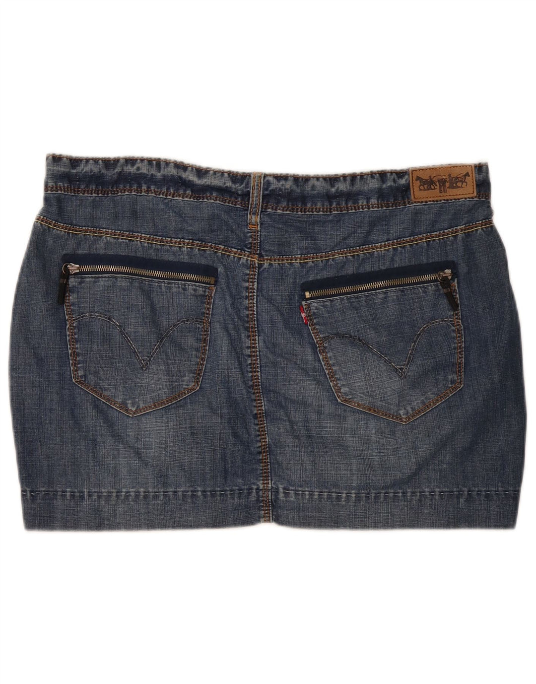 Damska mini spódniczka jeansowa Levi's W38 XL niebieska