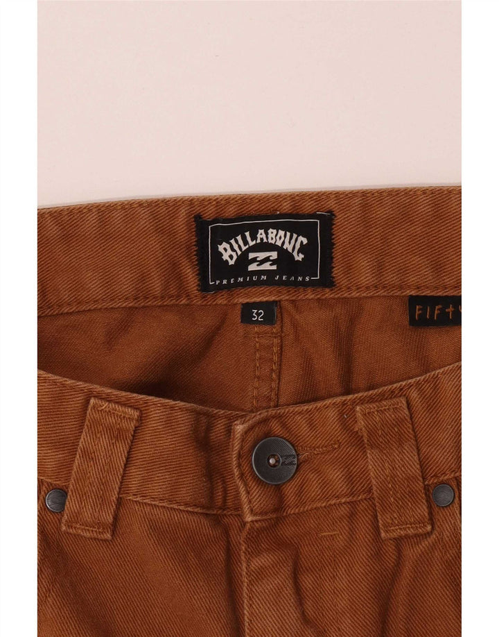 Męskie jeansy Billabong Regular Straight W32 L31 Brązowa bawełna
