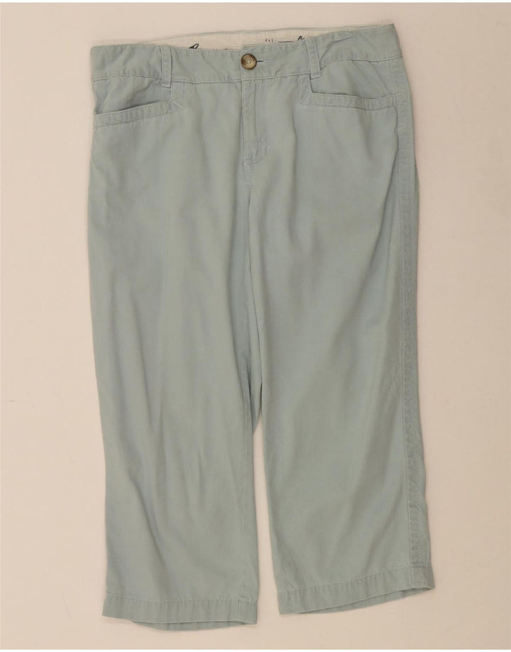EDDIE BAUER Womens Blakely Fit Capri Trousers US 8 Medium W32 L20 Blue Vintage Eddie Bauer and Second-Hand Eddie Bauer from Messina Hembry 