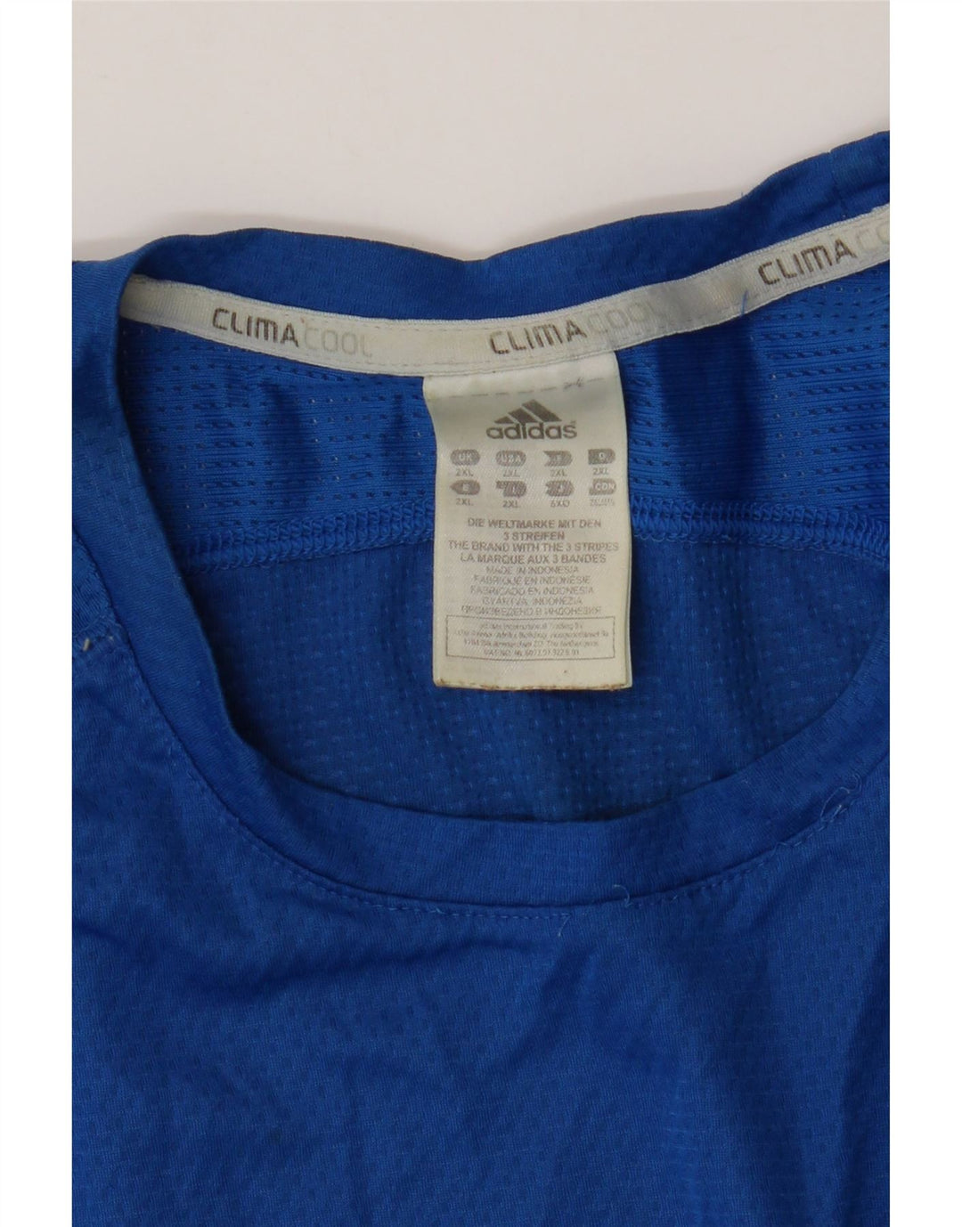 Adidas Męska koszulka Climacool Top 2XL Niebieski poliester