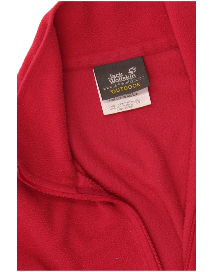 Damski sweter polarowy Jack Wolfskin z zamkiem błyskawicznym, UK 12/14, średni różowy poliester