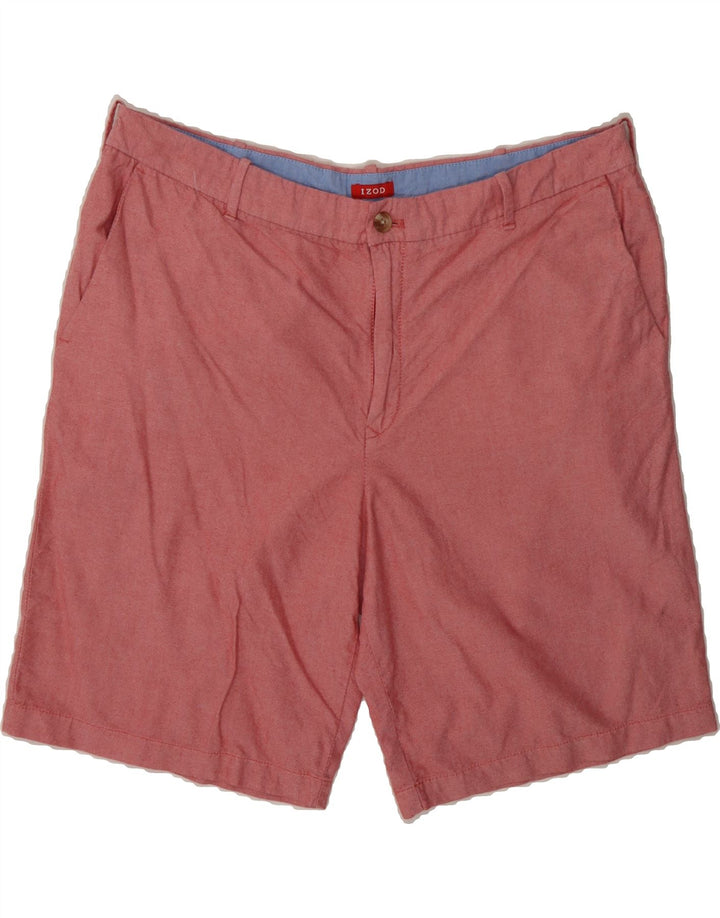 IZOD Mens Chino Shorts W40 XL Pink Cotton Vintage Izod and Second-Hand Izod from Messina Hembry 