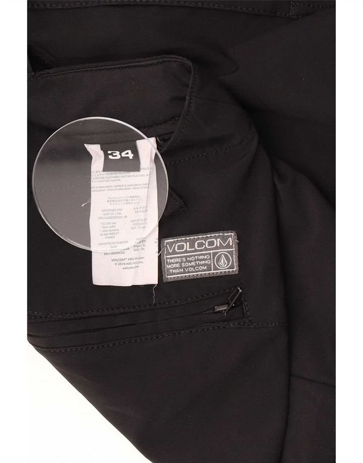 Męskie spodenki chino Volcom, duże, W34, czarny poliester