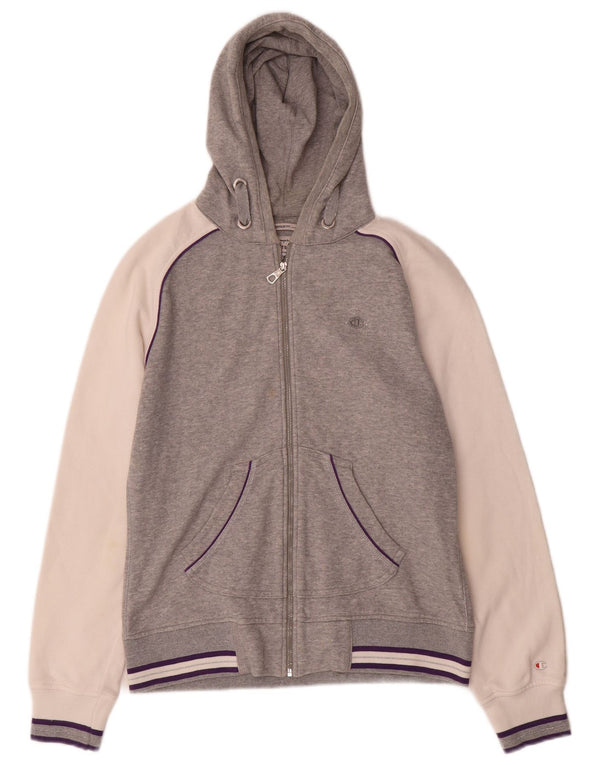 Damski sweter z kapturem Champion Heritage Fit UK 14, średni szary