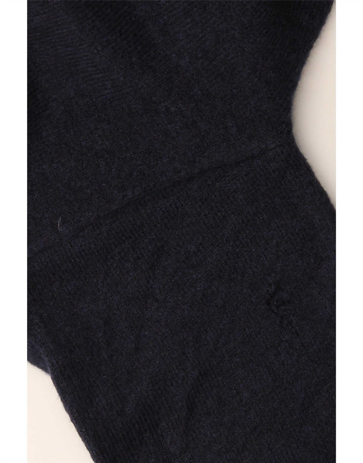 Damski sweter oversize Zara z golfem UK 10, mały, granatowy