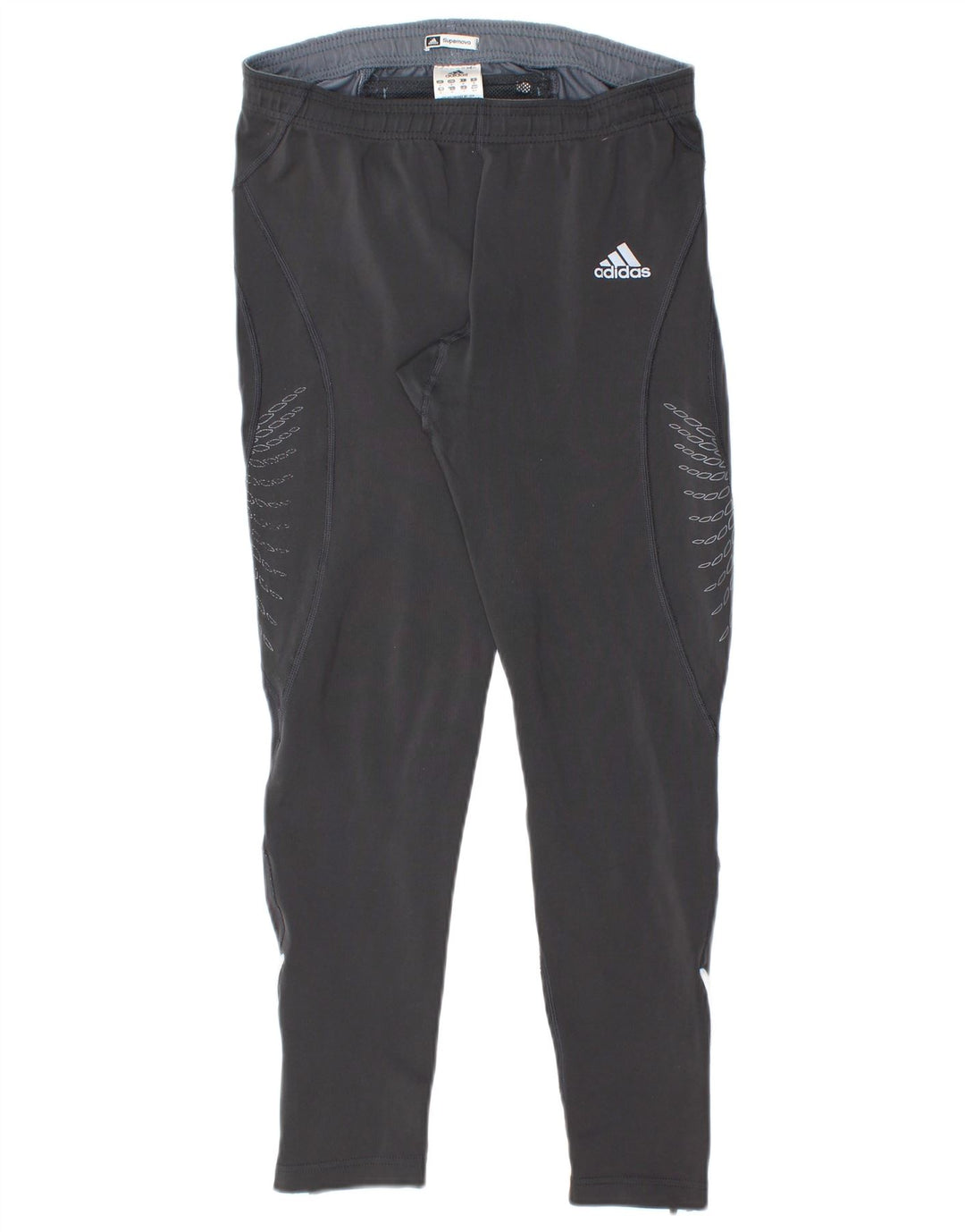 Damskie legginsy ADIDAS Supernova UK 14, średni czarny poliester