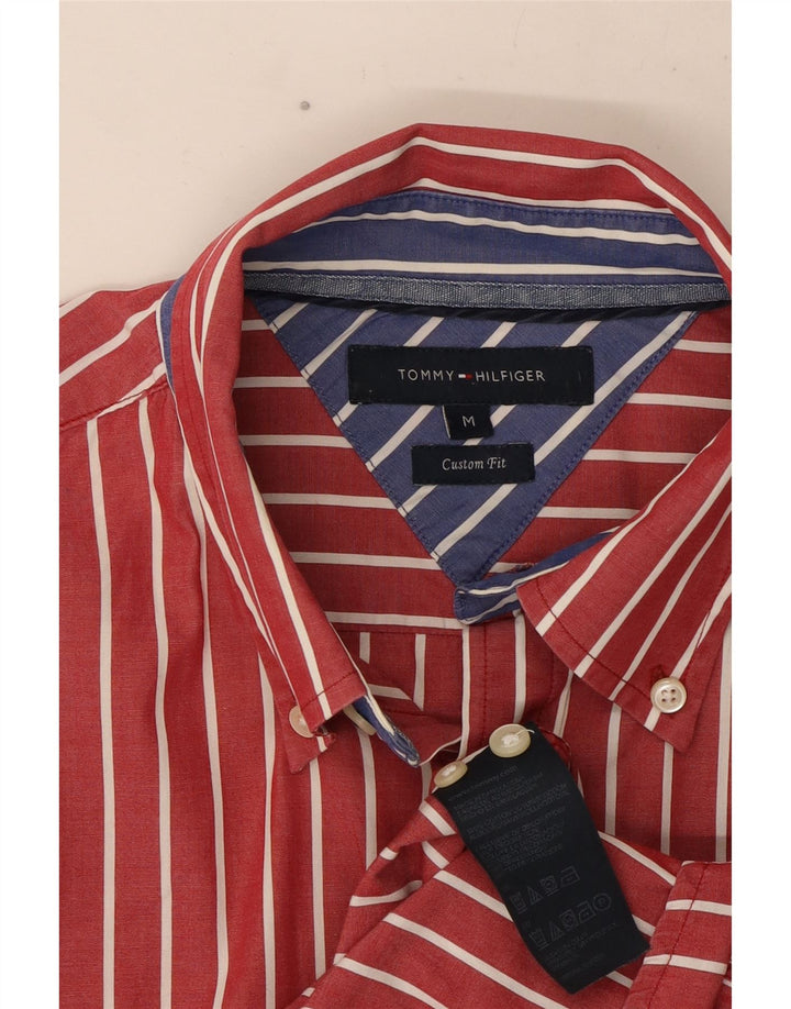 Koszula męska Tommy Hilfiger o dopasowanym kroju, bawełniana w średnie czerwone prążki