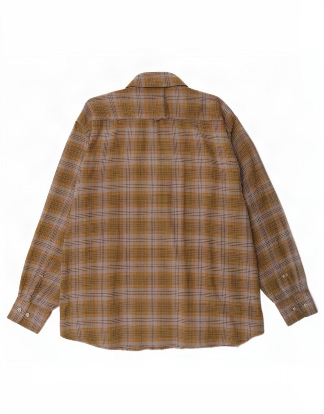 Męska koszula flanelowa Barbour, duża bawełniana krata khaki