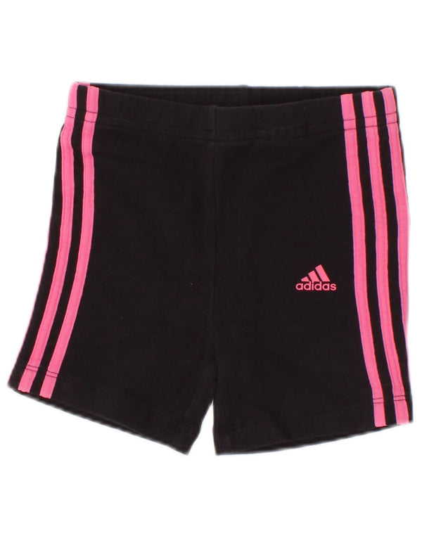 Spodenki sportowe Adidas dla dziewczynki 12-18 miesięcy, czarna bawełna