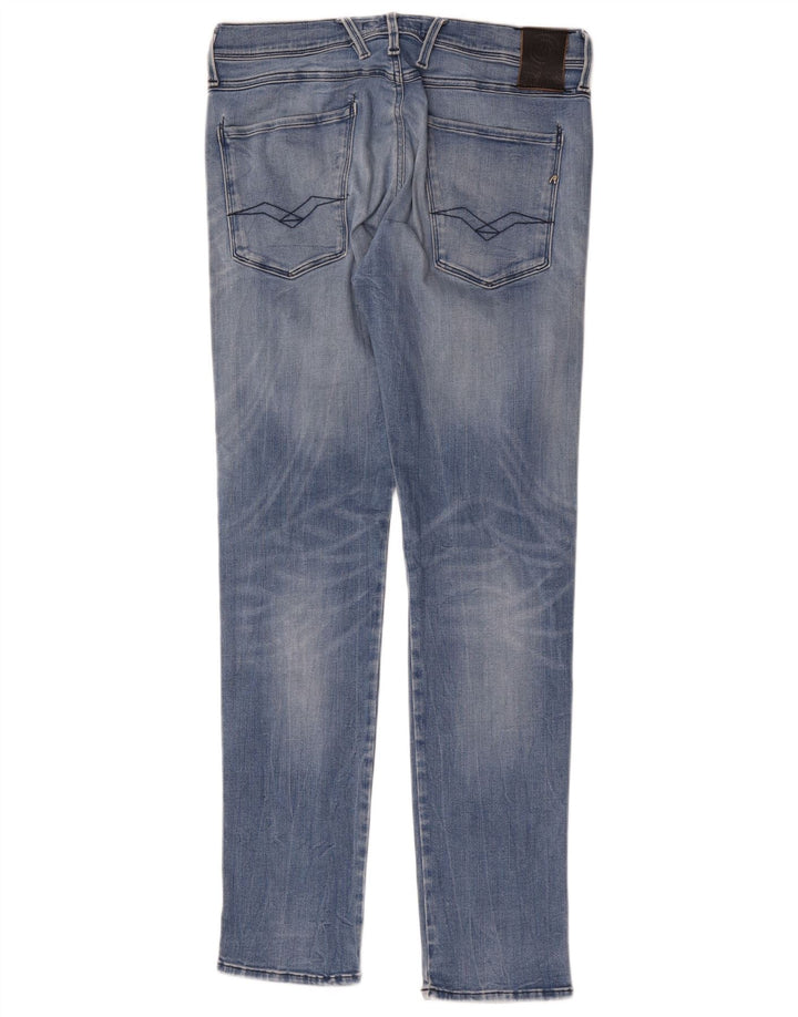 Damskie jeansy Replay Anbass Slim W32 L32 Niebieski poliester