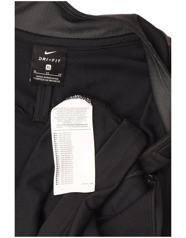 Męska kurtka dresowa Nike Graphic XL, czarny, poliester z blokami kolorów