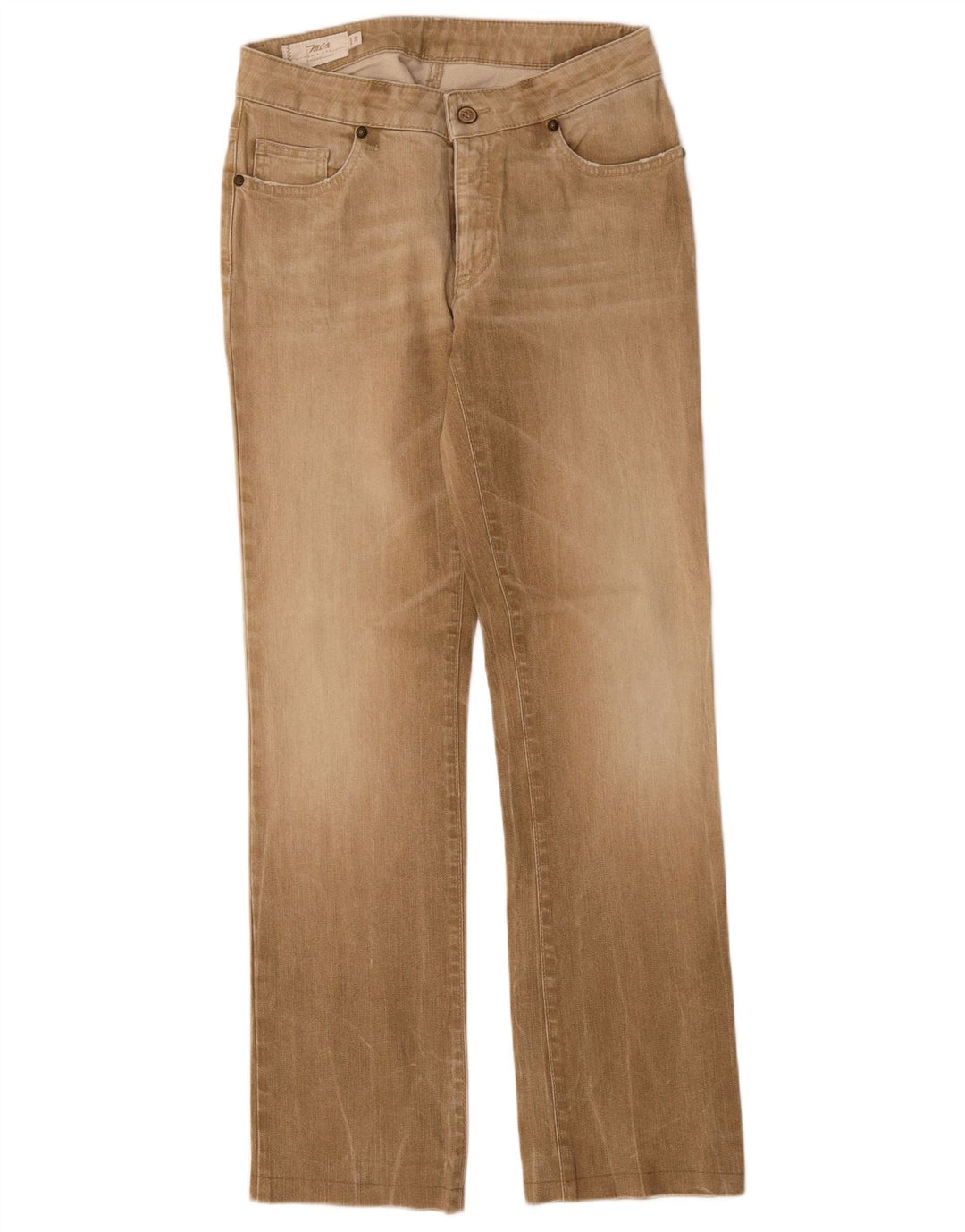 Damskie proste dżinsy Marlboro Classics W29 L30 Beżowa bawełna