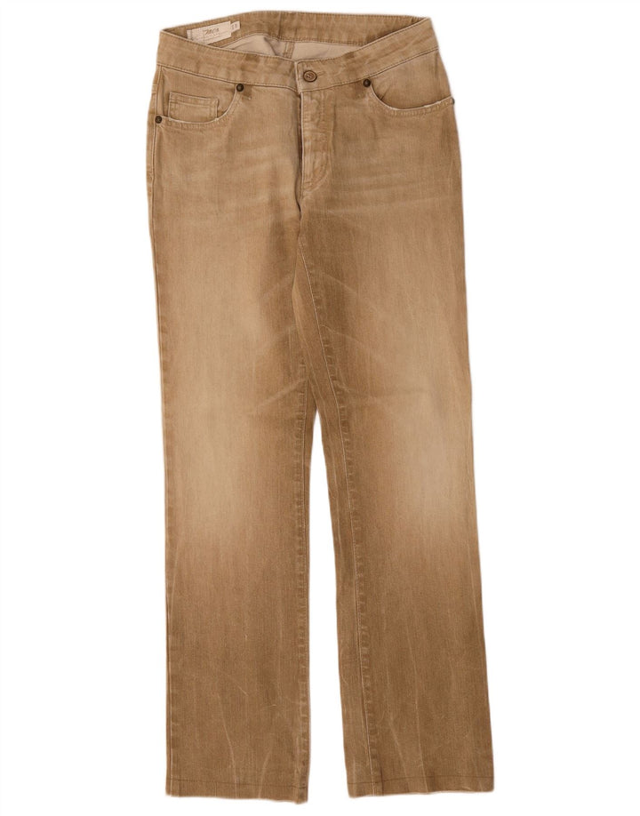 Damskie proste dżinsy Marlboro Classics W29 L30 Beżowa bawełna