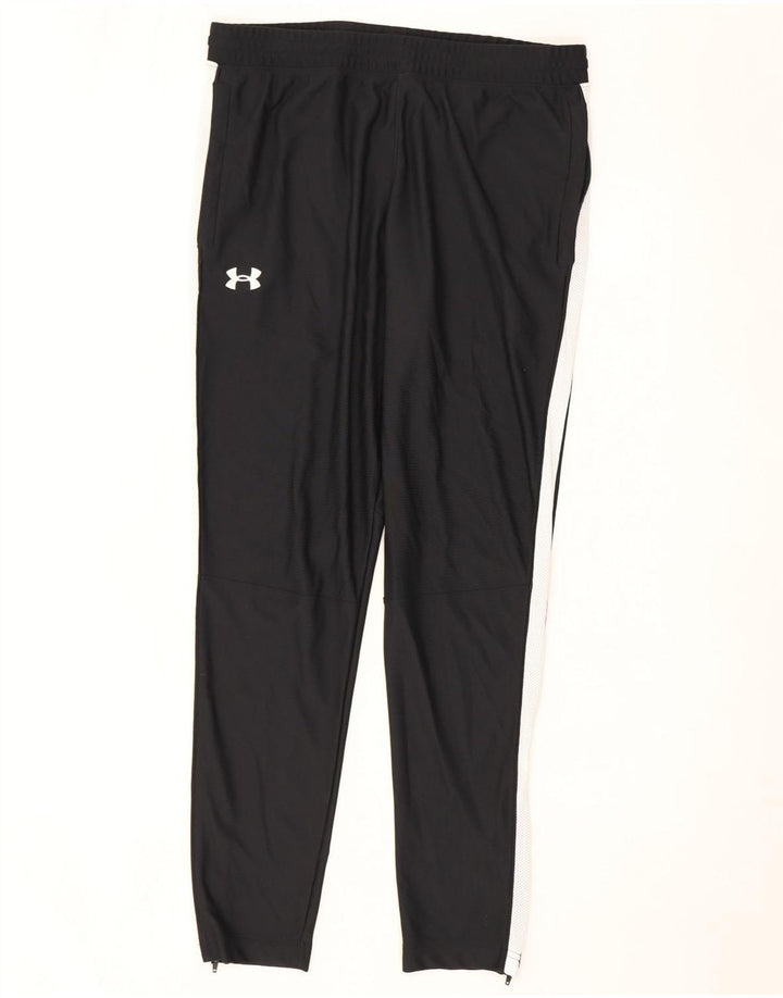 Męskie spodnie dresowe Under Armour, duże, czarne, z blokami kolorów