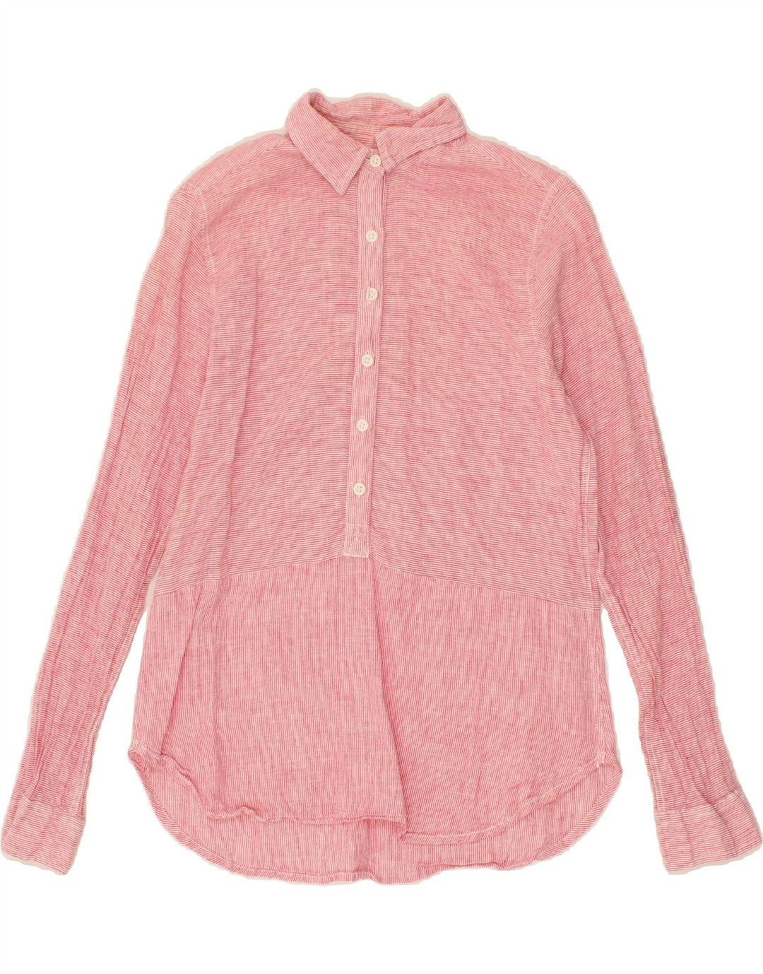 DACK'S Womens Pullover Shirt UK 10 Small Pink Striped Vintage Dack's and Second-Hand Dack's from Messina Hembry 