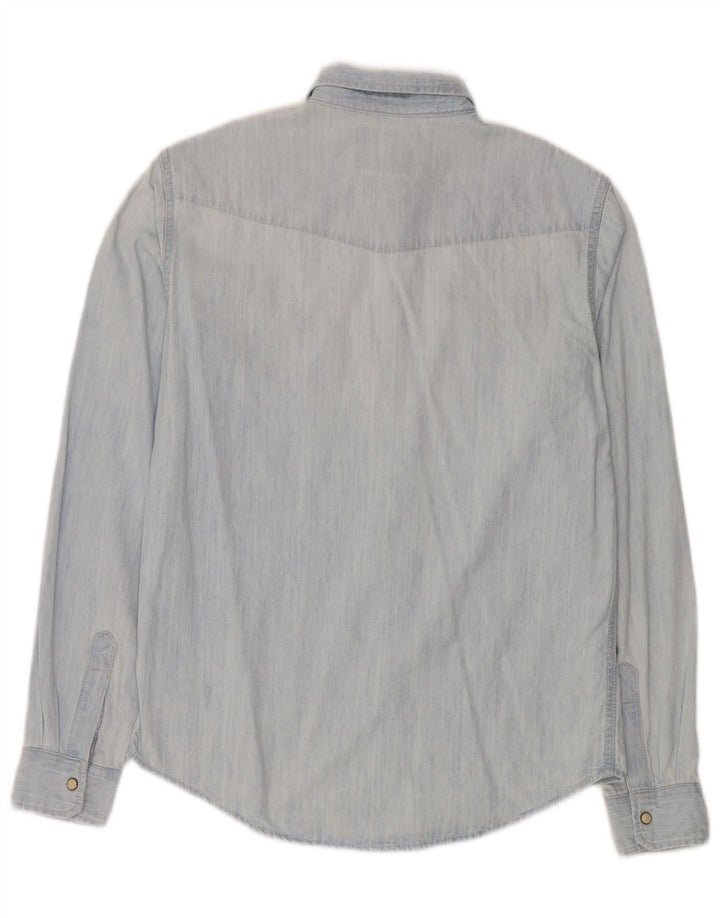 Męska koszula dżinsowa Zara w kolorze średnioniebieskim