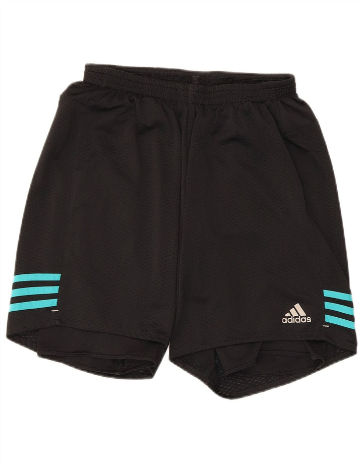 Męskie spodenki sportowe Adidas, średni czarny poliester