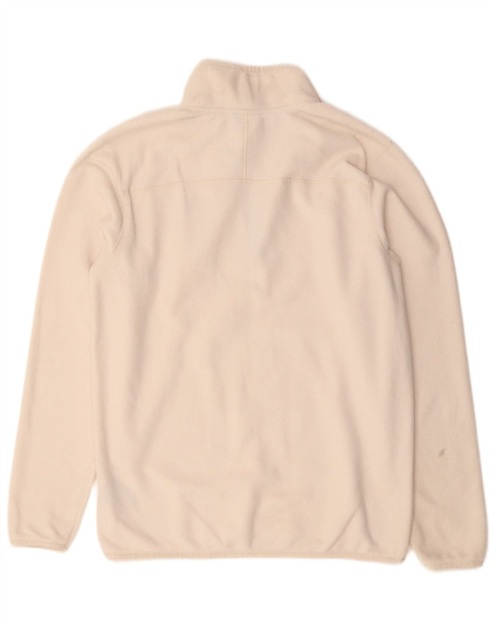Męski sweter polarowy The North Face z zamkiem błyskawicznym, średni biały poliester