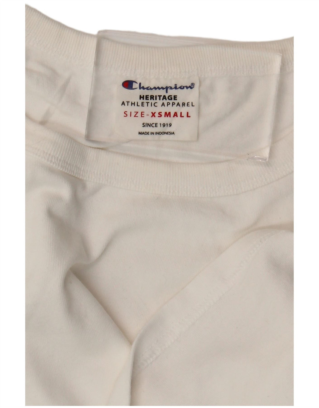 Damski T-shirt typu oversize CHAMPION Heritage Crop Top UK 6 XS Biały