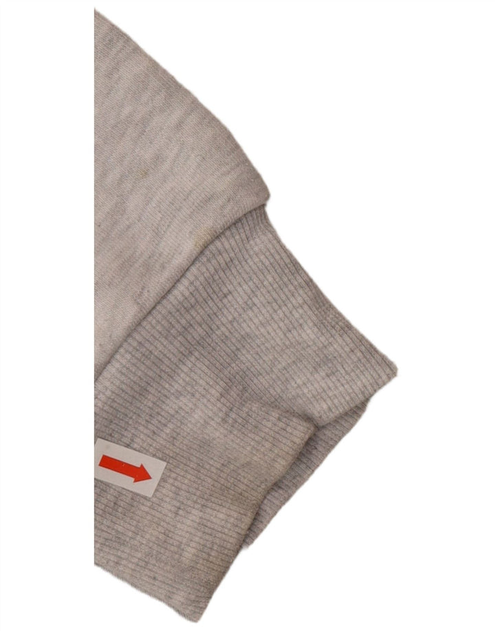 Topshop Damski wysoki, oversize'owy sweter z kapturem UK 10, mały, szary poliester