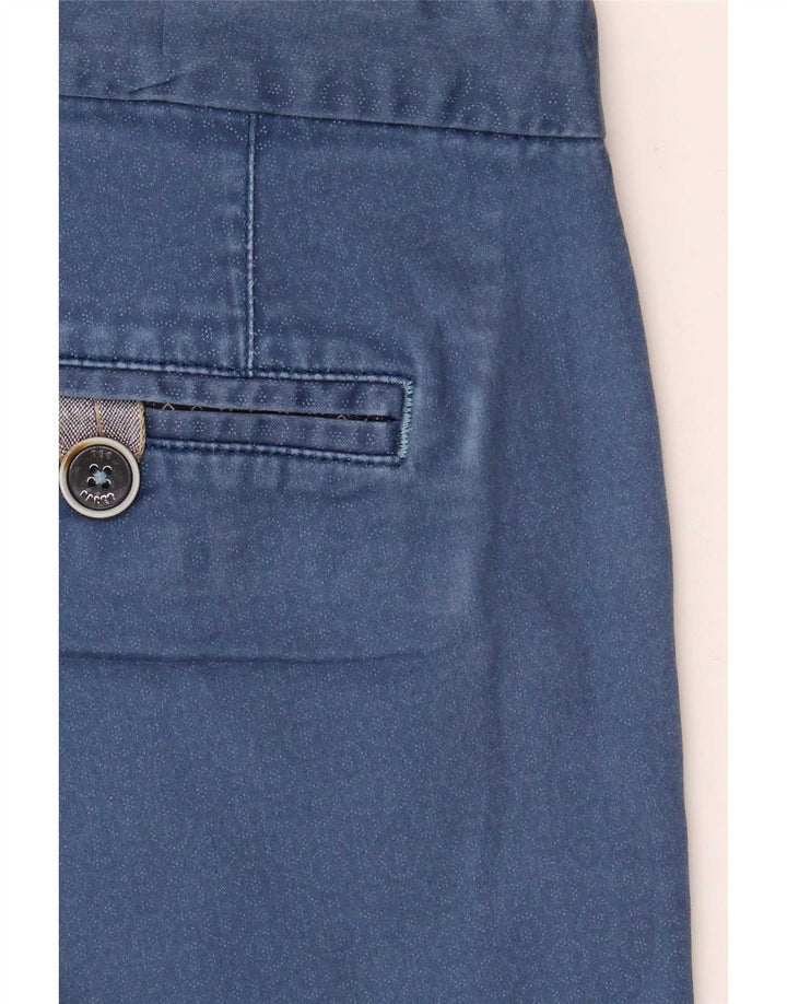 Męskie spodenki chino Ted Baker W32, średnioniebieskie, geometryczne, bawełniane