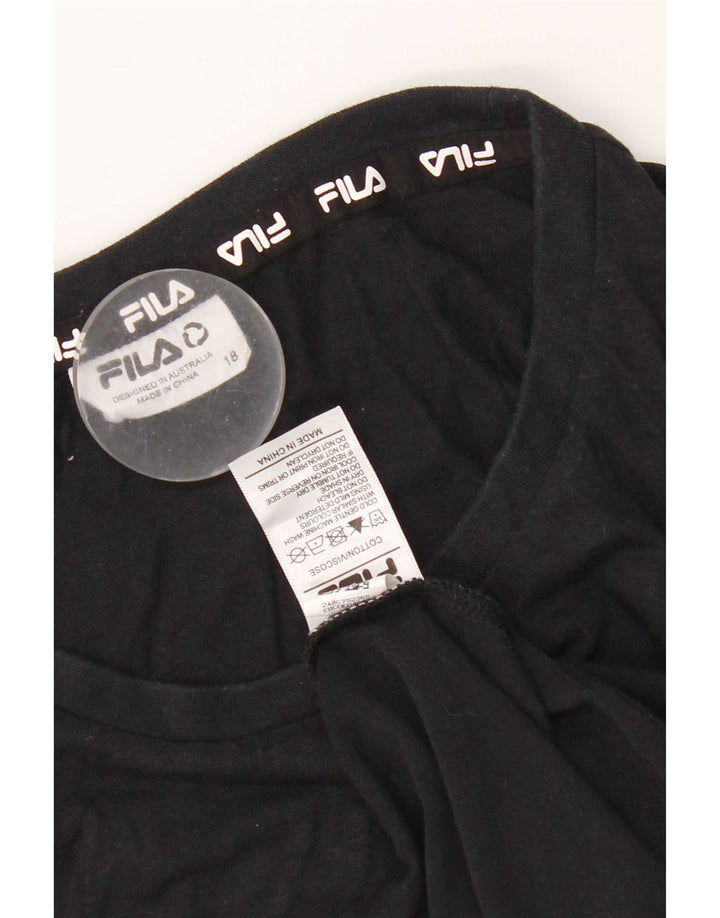 Top damski Fila Vest UK 18 XL, czarny, bawełniany