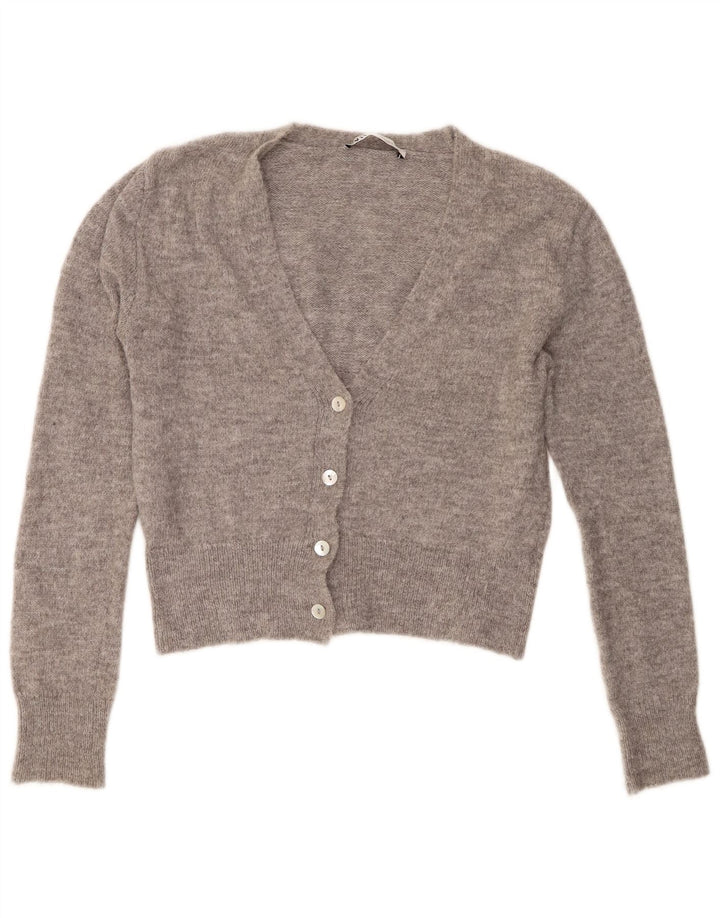 Sweter damski Zara Crop Cardigan UK 14, średni szary