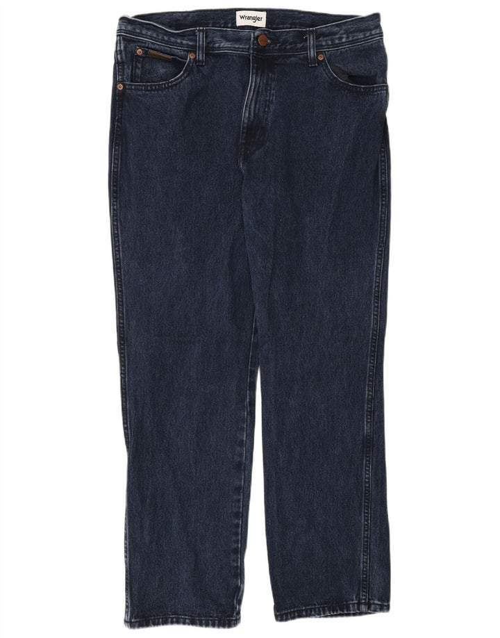 Męskie jeansy Wrangler Texas Straight W34 L30 granatowe