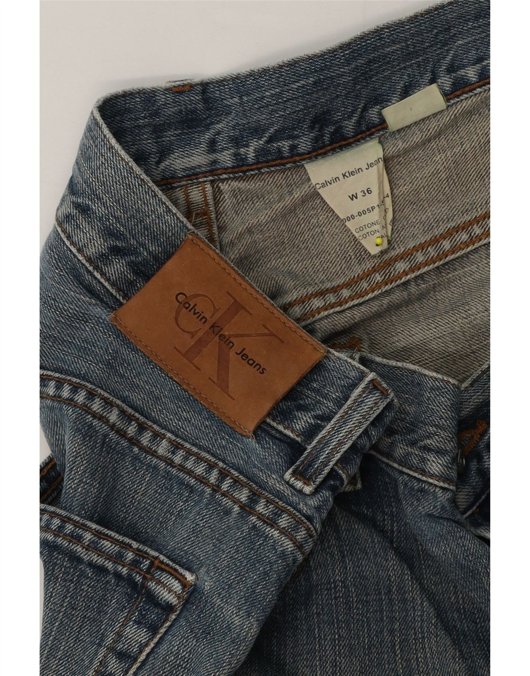 Damskie jeansy Calvin Klein W36 L34 Niebieskie bawełniane