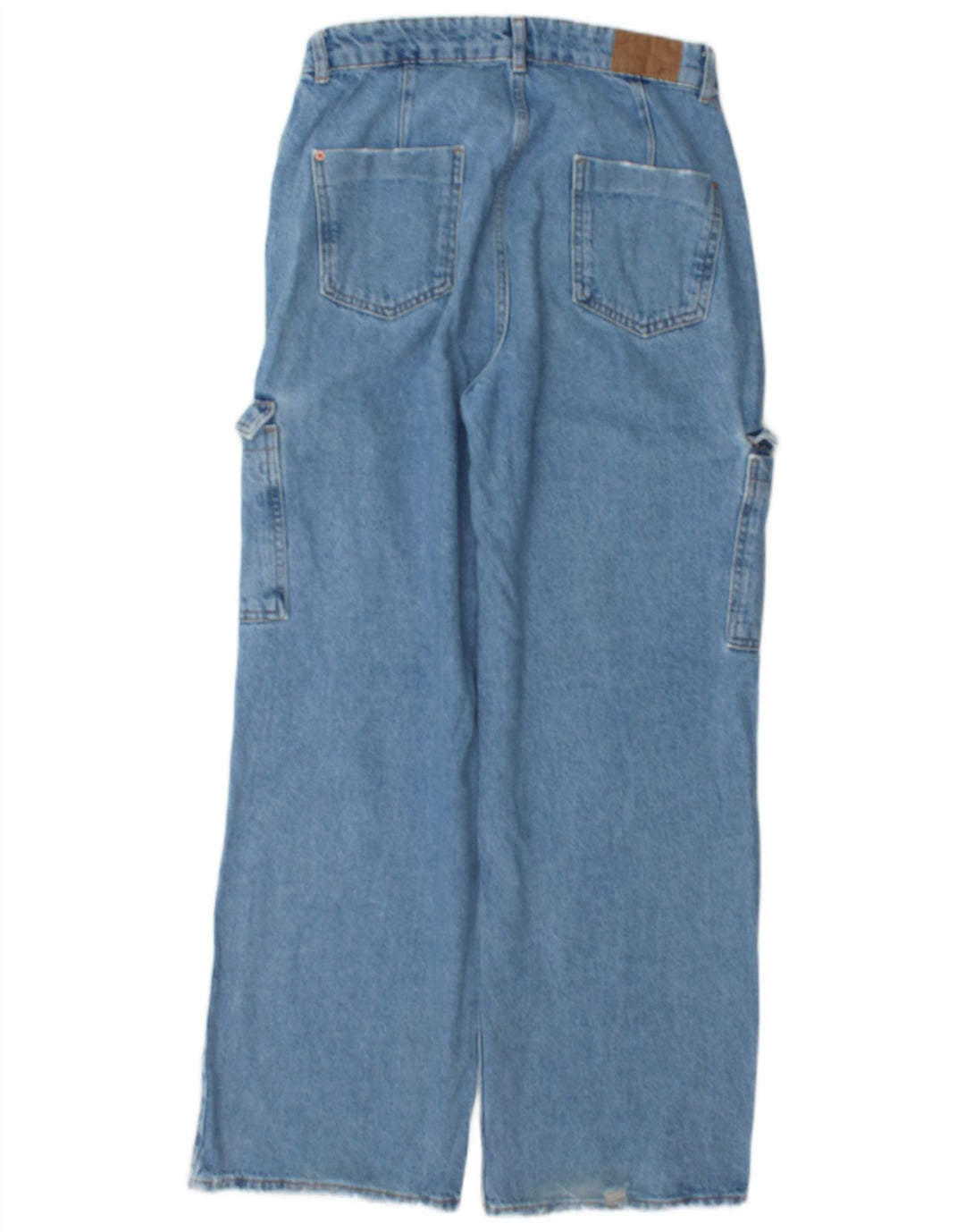 Damskie jeansy Zara Cargo Loose EU 40 Medium W30 L30 Niebieskie bawełniane