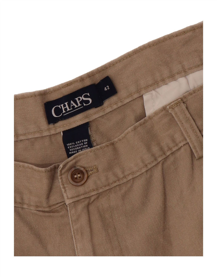 CHAPS Mens Cargo Shorts W42 2XL Beige Cotton Vintage Chaps and Second-Hand Chaps from Messina Hembry 