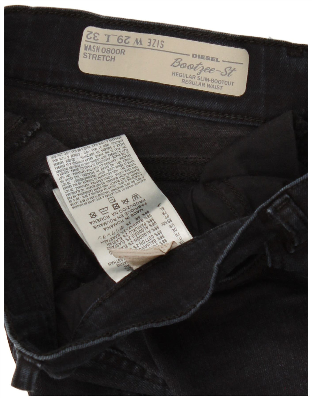 Damskie jeansy Bootzee-St Regular Slim Fit Bootcut W29 L32 Granatowe