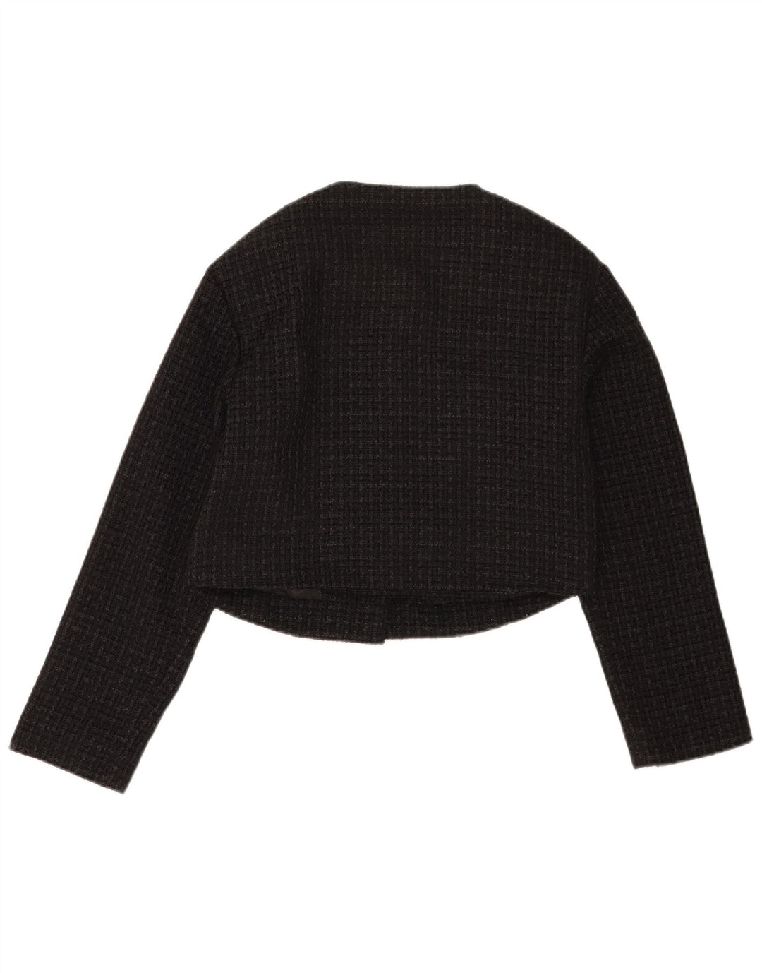 Damska marynarka Abercrombie & Fitch Crop Blazer UK 10 w małą czarną kratkę