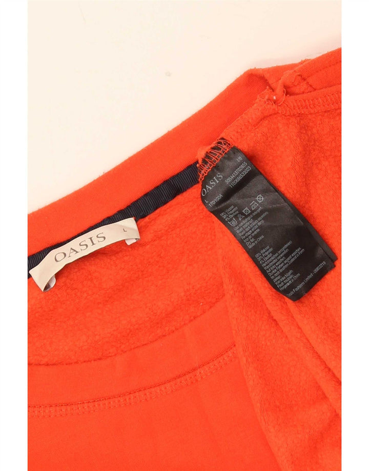 Sweter damski Oasis UK 16, duży, pomarańczowy, wiskoza