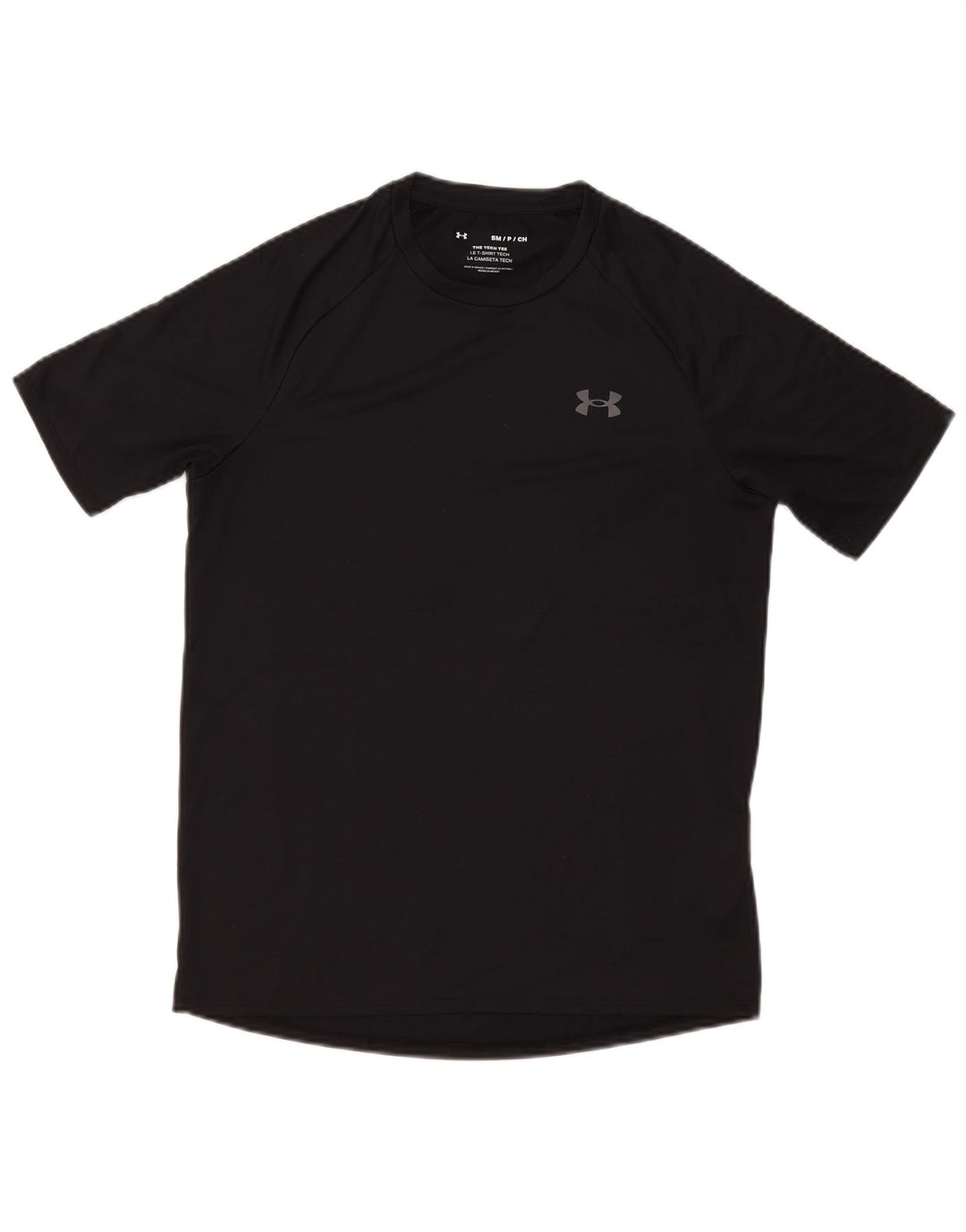 Under Armour Męski T-shirt Top Mały Czarny Poliester