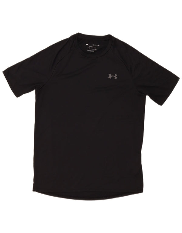 Under Armour Męski T-shirt Top Mały Czarny Poliester