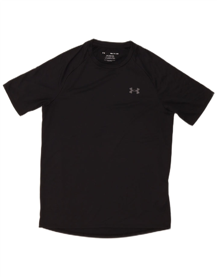 Under Armour Męski T-shirt Top Mały Czarny Poliester