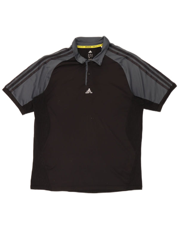 Męska koszulka polo Adidas Climacool w kolorze średnio czarnym