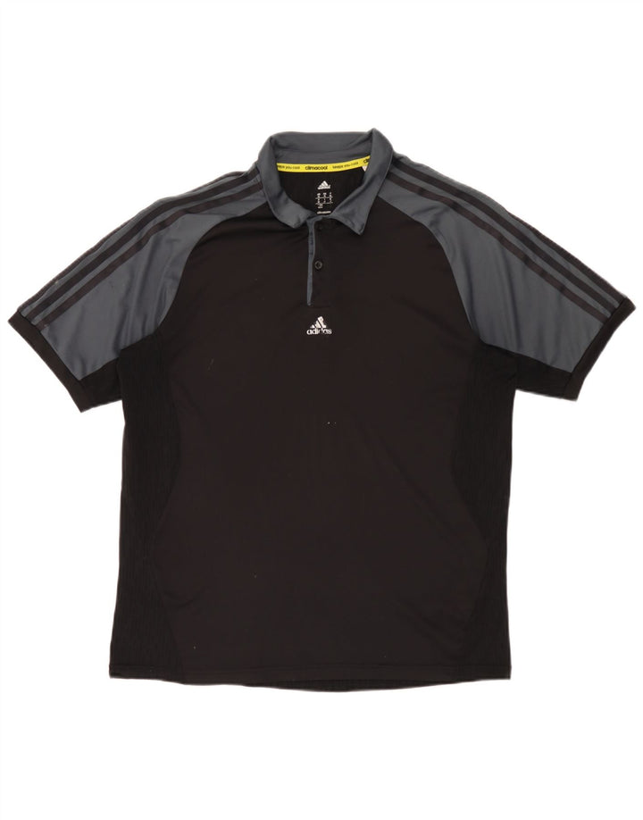 Męska koszulka polo Adidas Climacool w kolorze średnio czarnym