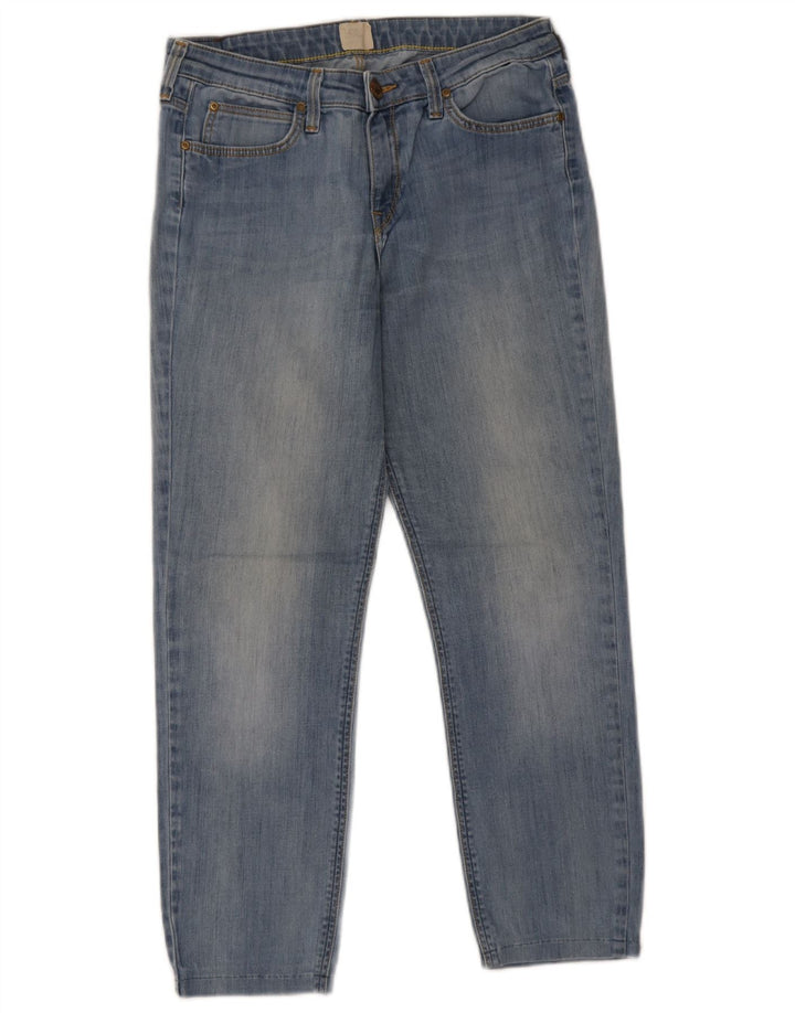 Damskie jeansy Lee Cropped W29 L25 Niebieskie